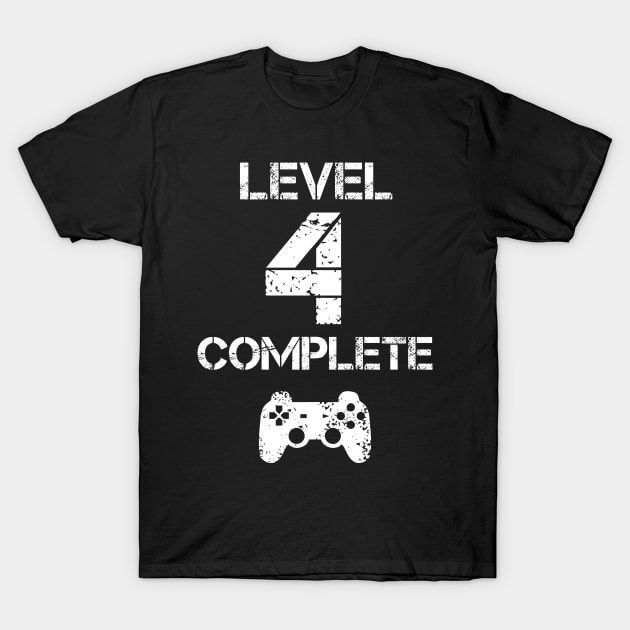 Level 4 Complete T-Shirt - Celebrate 4th Wedding - Gift T-Shirt by Ilyashop